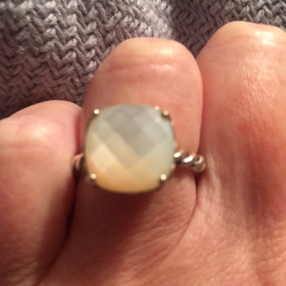 Pandora Sincerity Twist Mother of Pearl Ring